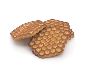 Cookies on a white background