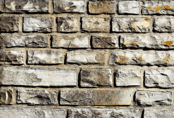 horizontal stone facing brick