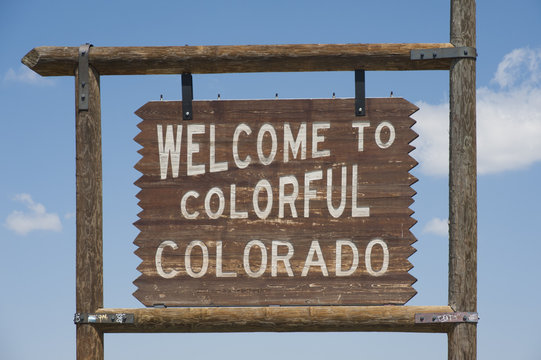 Welcome To Colorado Sign