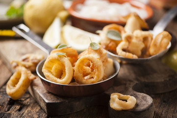 crispy calamari rings