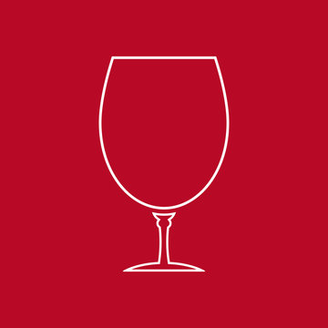Wine glass icon - Vector