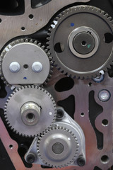 Gearwheels of a car engine valve train