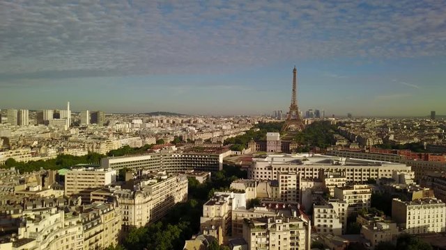 Aerial panoramic view from Paris 1 - Vue a&eacute;rienne panoramique de Paris 1