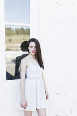Obraz premium Brunette female Model