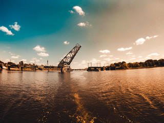 Fototapeta na wymiar Bridge Over the River