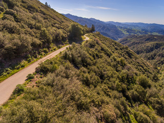 road over Figueroa Mountain, Santa Ynez Valley, California