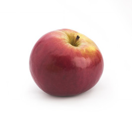 Red apple on a white background