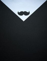 Father's Day Envelope - Card with mustache cut out