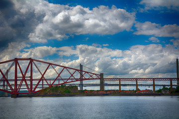 The bridges, Firth of Forth, Scotland
