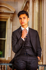 Portrait of Young Asian American Business Man in New York