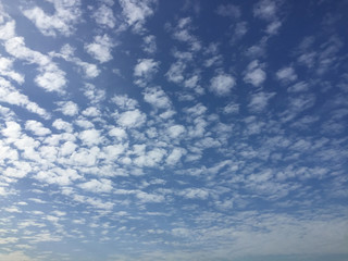 Beautiful blue sky and cloud background