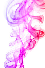 Obraz na płótnie Canvas Colorful smoke isolated on white background