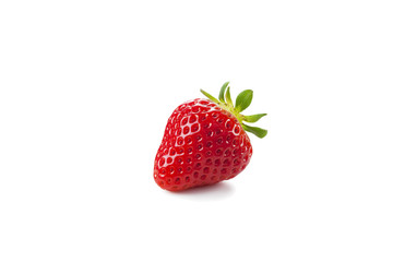 Fresh strawberry on a white background