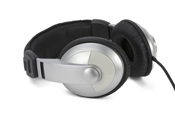 Headphones on isolated white background