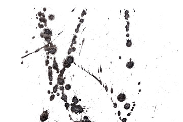 Obraz premium Abstract black ink splash