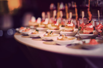 cocktail food catering dessert wedding
