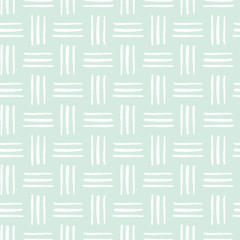 Vector Basketweave Seamless Pattern Aqua