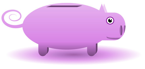 Sparschwein mit Münzschlitz