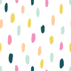 Vector Brushstroke Seamless Pattern