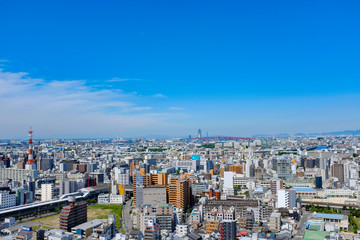 Fototapeta na wymiar 大阪 都市風景 - City view ,Osaka city,Japan.