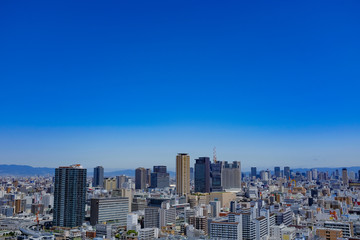 Fototapeta na wymiar 大阪 都市風景 - City view ,Osaka city,Japan.