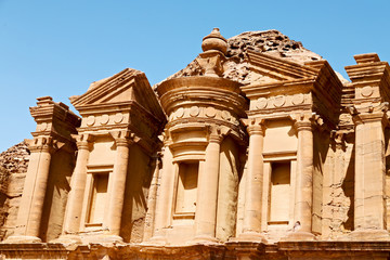 the antique site of petra in jordan the monastery