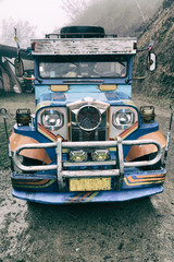 Fototapeta na wymiar in asia philipphines the typical bus