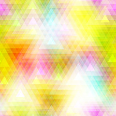 Colorful triangle polygon and seamless background.