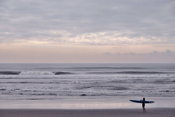 海と波とサーファー