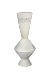 White ceramic decoration vase.