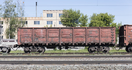 Fototapeta na wymiar railway freight wagon