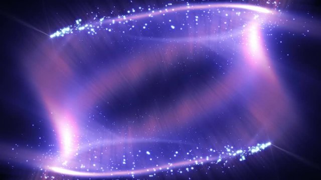 Magical Particles Ring Abstract Background, Animation, Rendering, Loop, 4k
