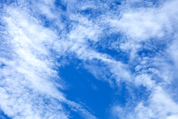 Blue sky with white clouds.outdoor and nature background