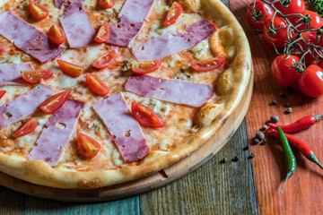 Delicious appetizing pizza