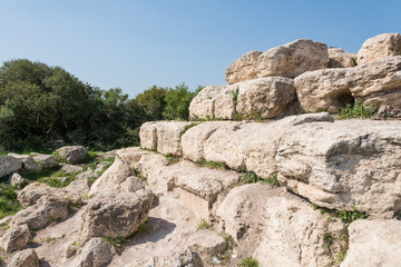 Fototapeta na wymiar Hike at Midras Ruins