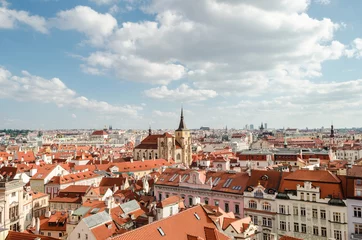 Deurstickers Overview of Prague City © Ben
