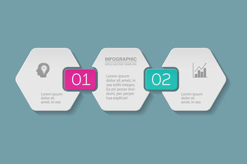 Vector infographic template, 2 options.