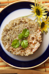 dish of quinoa cooked with pictures tablecloth