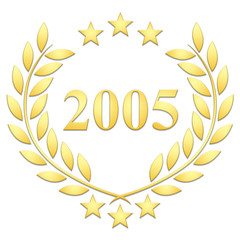 Lauriers 3 étoiles 2005 sur fond blanc