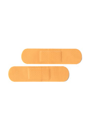 Protective plaster on white background