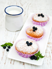 muffins with blueberry