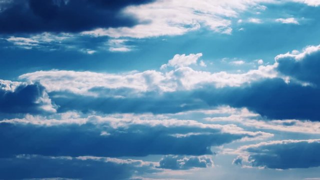 Dramatic Sky. Time-Lapse.