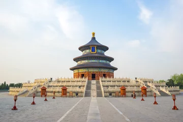 Foto op Plexiglas Gebedshal voor goede oogsten in de Tempel van de Hemel in de stad Peking, China © orpheus26