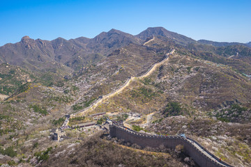 Fototapeta na wymiar Badaling Great Wall of Beijing in China