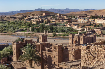 Fototapeta na wymiar Beautiful Kasbah at Ait Ben Haddou, Ouarzazate, Morocco 