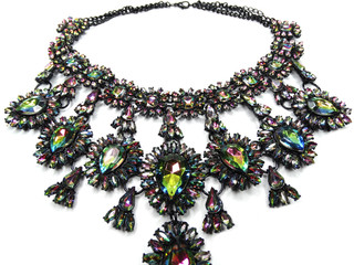 jewelry with bright crystals necklace luxury fashion