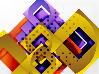 Vector square template background