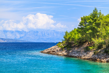 Beautiful adriatic rocky coastline
