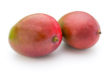 Mango fruit isolated on white background .
