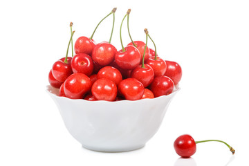 Cherry in dish